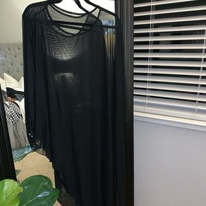 Asymmetrical swim cover up